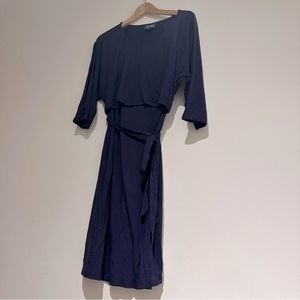 Milk Nursingwear Navy blue dress nursing and maternity, large